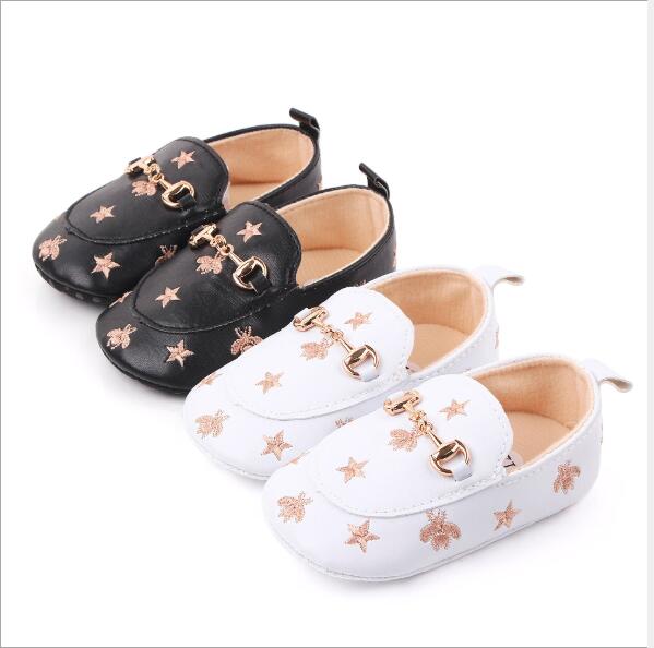 New Baby Casual Shoes Soft bottom Infants PU First walkers Anti-slip Baby Shoes kids Boys Girls Crib Shoes