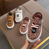 Kids Sport Shoes Chaussure Enfant Girls Boys Casual Shoes Autumn Spring Leopard Korean Breathable Flat Toddler Sneakers Children