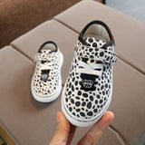 Kids Sport Shoes Chaussure Enfant Girls Boys Casual Shoes Autumn Spring Leopard Korean Breathable Flat Toddler Sneakers Children