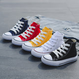 Kids Shoes For Girl Baby Sneakers 2019 Spring Fashion High Toe Canvas Toddler Boy Shoes Children Classical Girls Canvas Shoes