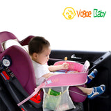 Car Table Kids Waterproof Table Car Seat Tray Storage Kids Toys Baby Fence Children Dining Drink Table In-car Accessories