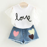 Clothing Sets Summer Toddler Girls Clothes 2pcs Outfits Kids Clothes For Girls Tracksuit Suit For Girls Children Clothing