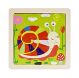 Mini Size 11*11CM Kids Toy Wood Puzzle Wooden 3D Puzzle Jigsaw for Children Baby Cartoon Animal/Traffic Puzzles Educational Toy