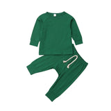6 color Baby Boy Girl soft cotton Pajamas Clothes  Set Sleepwear Nightwear Outfit for Newborn Infant Children Cloth Kid Clothing