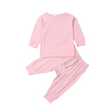 6 color Baby Boy Girl soft cotton Pajamas Clothes  Set Sleepwear Nightwear Outfit for Newborn Infant Children Cloth Kid Clothing