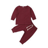 6 color Baby Boy Girl soft cotton Pajamas Clothes  Set Sleepwear Nightwear Outfit for Newborn Infant Children Cloth Kid Clothing