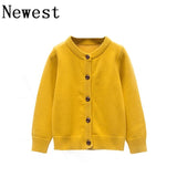 Autumn Winter Cotton Sweater Top Baby Children's Clothing Boys Girls Knitted Cardigan Sweater Kids Spring Wear New