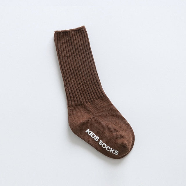 Children's Socks for Girls Boys High Quality Fashion Combed Cotton Children Clothes Accessories  Newborn Baby Anti Skid Socks