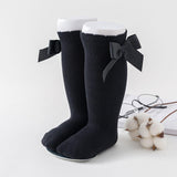 Balleenshiny Autumn And Winter Kids Sock Cotton Spanish Style Big Bow Infant Baby Socks Toddler Newborn Accessories for 0-3year