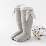 Balleenshiny Autumn And Winter Kids Sock Cotton Spanish Style Big Bow Infant Baby Socks Toddler Newborn Accessories for 0-3year