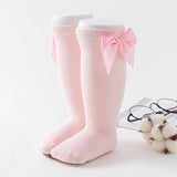 Balleenshiny Autumn And Winter Kids Sock Cotton Spanish Style Big Bow Infant Baby Socks Toddler Newborn Accessories for 0-3year