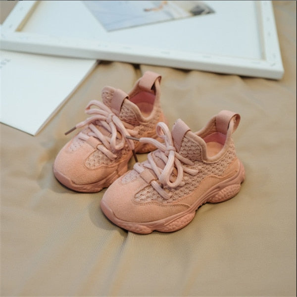 2019 New Autumn Children Shoes Unisex Toddler Boys Girls Sneakers Mesh Breathable Fashion Casual Kids Shoes Size 21-30