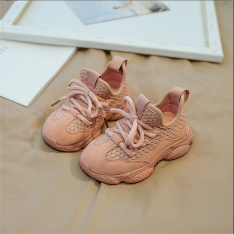 2019 New Autumn Children Shoes Unisex Toddler Boys Girls Sneakers Mesh Breathable Fashion Casual Kids Shoes Size 21-30