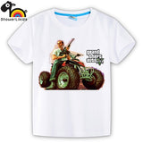 showerlikids quality cotton short sleeve T-shirt boy girl children kid clothing colorful street hot fight GTA 5 sPrice Scolor001
