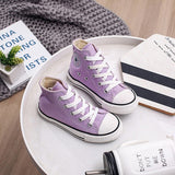 Kids Shoes For Girl Baby Sneakers 2019 Spring Fashion High Toe Canvas Toddler Boy Shoes Children Classical Girls Canvas Shoes