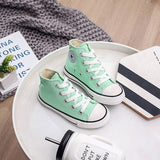 Kids Shoes For Girl Baby Sneakers 2019 Spring Fashion High Toe Canvas Toddler Boy Shoes Children Classical Girls Canvas Shoes