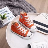 Kids Shoes For Girl Baby Sneakers 2019 Spring Fashion High Toe Canvas Toddler Boy Shoes Children Classical Girls Canvas Shoes
