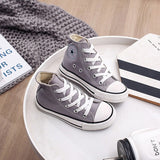 Kids Shoes For Girl Baby Sneakers 2019 Spring Fashion High Toe Canvas Toddler Boy Shoes Children Classical Girls Canvas Shoes