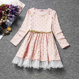 Spring Autumn Long Sleeves Children Girl Clothes Casual School Dress for Girls mini Tutu Dress Kids Girl Party Wear Clothing