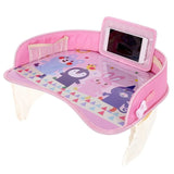Car Table Kids Waterproof Table Car Seat Tray Storage Kids Toys Baby Fence Children Dining Drink Table In-car Accessories