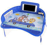 Car Table Kids Waterproof Table Car Seat Tray Storage Kids Toys Baby Fence Children Dining Drink Table In-car Accessories