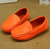 12 Colors All Sizes 21-36 Children Shoes PU Leather Casual Styles Boys Girls Shoes Soft Comfortable Loafers Slip On Kids Shoes