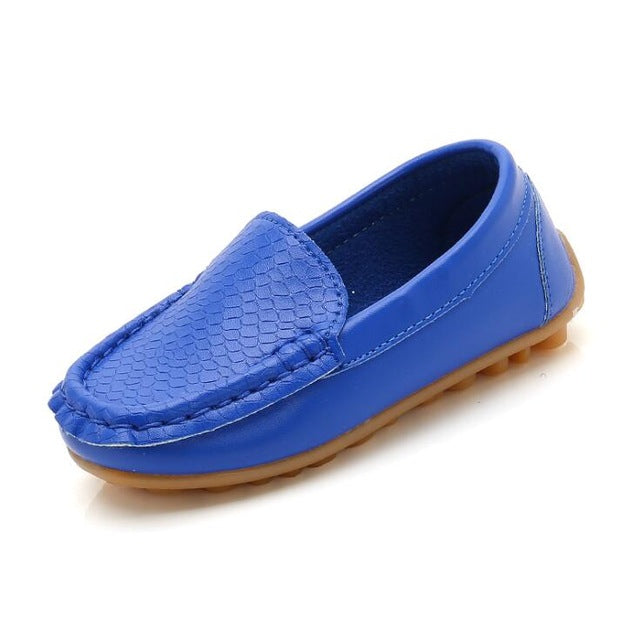 12 Colors All Sizes 21-36 Children Shoes PU Leather Casual Styles Boys Girls Shoes Soft Comfortable Loafers Slip On Kids Shoes