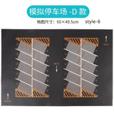 100X130CM Toy Car Mat Map Kids Play Area Rug Mat City Road Buildings Parking Map Game Scene Map Collapsible for kits toys gift
