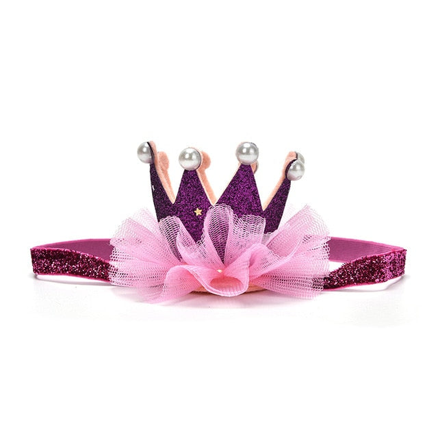 Newborn Crown Headband Gold Princess Crown Baby Girls Cute Hair Band Children Photo Props  Infant Kids Hair Accessories 1 Pc