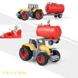 Die-cast Farm Vehicles Mini Car Model Engineering Car Model Tractor Engineering Car Tractor Toys Model for Kids Xmas Gift