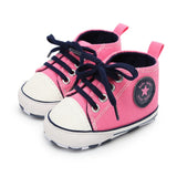 Toddler Kids Boys Girls Shoes Spring /autumn Canvas Sneakers High Top Lace Up Baby Shoes Casual First Walkers