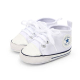 Toddler Kids Boys Girls Shoes Spring /autumn Canvas Sneakers High Top Lace Up Baby Shoes Casual First Walkers