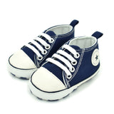 Toddler Kids Boys Girls Shoes Spring /autumn Canvas Sneakers High Top Lace Up Baby Shoes Casual First Walkers