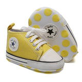 Toddler Kids Boys Girls Shoes Spring /autumn Canvas Sneakers High Top Lace Up Baby Shoes Casual First Walkers