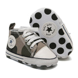Toddler Kids Boys Girls Shoes Spring /autumn Canvas Sneakers High Top Lace Up Baby Shoes Casual First Walkers
