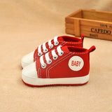 Toddler Kids Boys Girls Shoes Spring /autumn Canvas Sneakers High Top Lace Up Baby Shoes Casual First Walkers