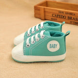 Toddler Kids Boys Girls Shoes Spring /autumn Canvas Sneakers High Top Lace Up Baby Shoes Casual First Walkers