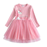 Kids Autumn Winter Dresses for Girls Star Sequins Princess Dress Girls Long Sleeve Party Vestidos Baby Girl Children Clothing