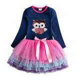 Kids Autumn Winter Dresses for Girls Star Sequins Princess Dress Girls Long Sleeve Party Vestidos Baby Girl Children Clothing
