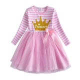 Kids Autumn Winter Dresses for Girls Star Sequins Princess Dress Girls Long Sleeve Party Vestidos Baby Girl Children Clothing