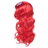Girls Elsa Princess Dress up Wig Children Jasmine Cosplay Wigs Moana Ariel Costume Accessories Rapunzel Braid Halloween Party