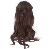 Girls Elsa Princess Dress up Wig Children Jasmine Cosplay Wigs Moana Ariel Costume Accessories Rapunzel Braid Halloween Party