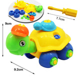 Early Learning Education DIY Screw Nut Group Installed Plastic 3d Puzzle Disassembly Motorcycle Kids Toys for Children Jigsaw