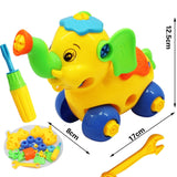 Early Learning Education DIY Screw Nut Group Installed Plastic 3d Puzzle Disassembly Motorcycle Kids Toys for Children Jigsaw