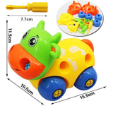 Early Learning Education DIY Screw Nut Group Installed Plastic 3d Puzzle Disassembly Motorcycle Kids Toys for Children Jigsaw
