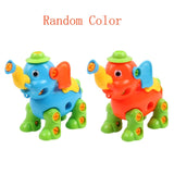 Early Learning Education DIY Screw Nut Group Installed Plastic 3d Puzzle Disassembly Motorcycle Kids Toys for Children Jigsaw