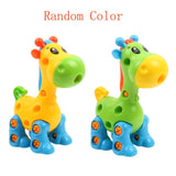 Early Learning Education DIY Screw Nut Group Installed Plastic 3d Puzzle Disassembly Motorcycle Kids Toys for Children Jigsaw