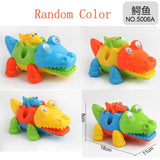 Early Learning Education DIY Screw Nut Group Installed Plastic 3d Puzzle Disassembly Motorcycle Kids Toys for Children Jigsaw