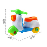 Early Learning Education DIY Screw Nut Group Installed Plastic 3d Puzzle Disassembly Motorcycle Kids Toys for Children Jigsaw