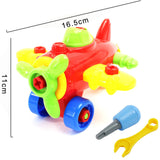 Early Learning Education DIY Screw Nut Group Installed Plastic 3d Puzzle Disassembly Motorcycle Kids Toys for Children Jigsaw